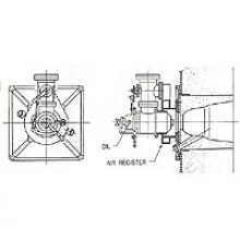 R-PLB(Register Type Proportioning Oil Burner) 대용량 저압공기분무식 비례조절 오일버-너